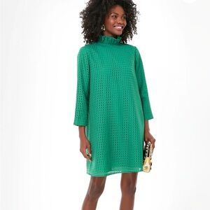 TUCKERNUCK Emerald Green Burnout Daphne Dress